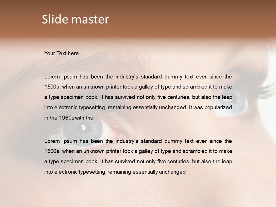 Makeup Portrait Bright PowerPoint Template