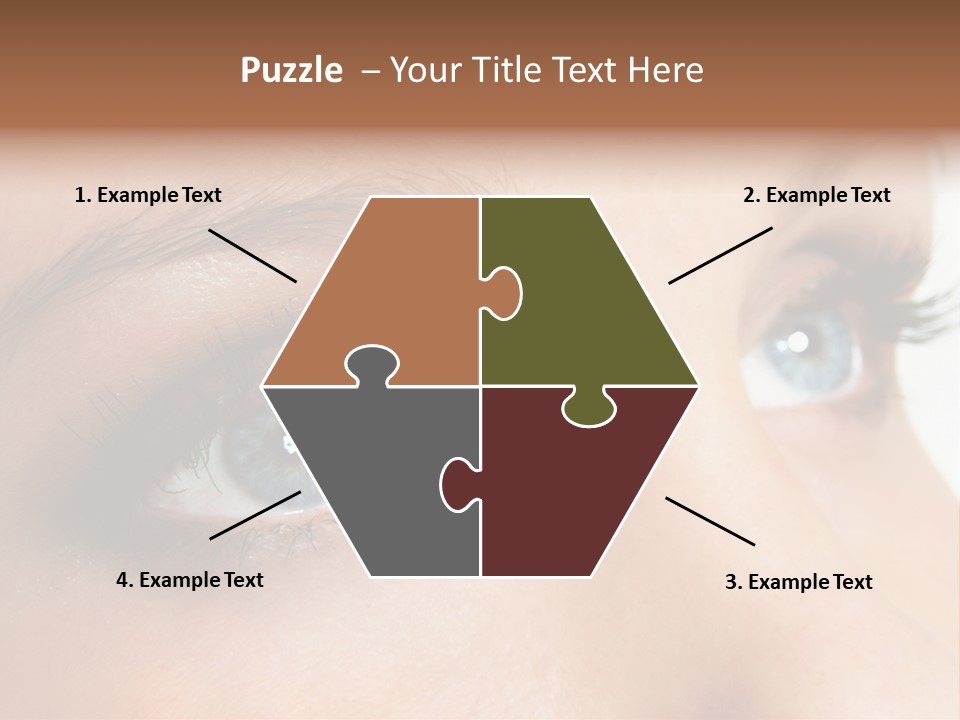 Makeup Portrait Bright PowerPoint Template