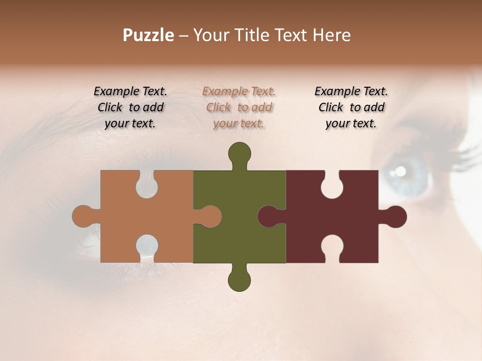 Makeup Portrait Bright PowerPoint Template