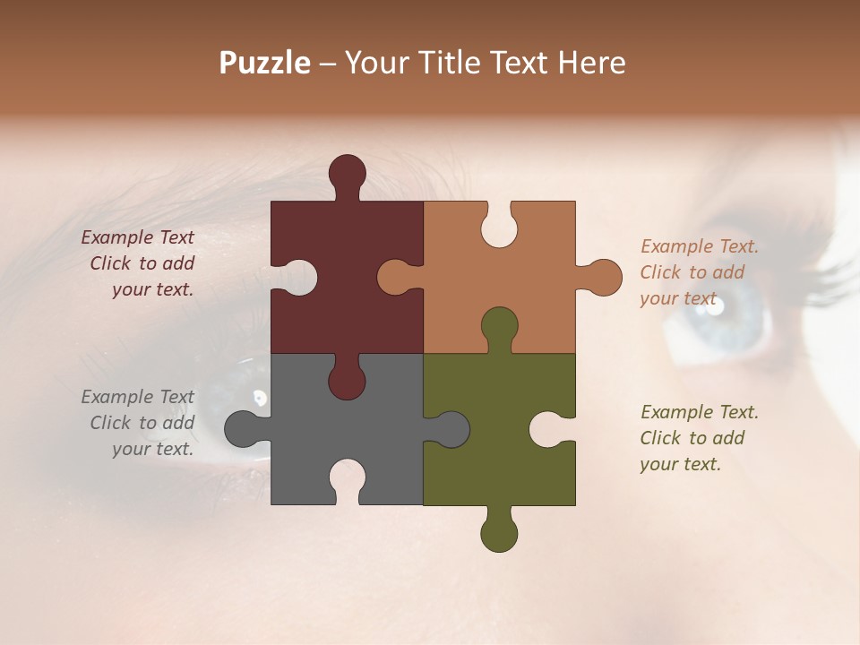 Makeup Portrait Bright PowerPoint Template