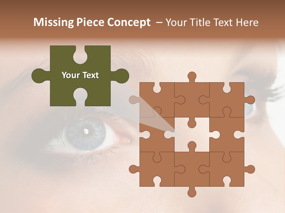 Makeup Portrait Bright PowerPoint Template