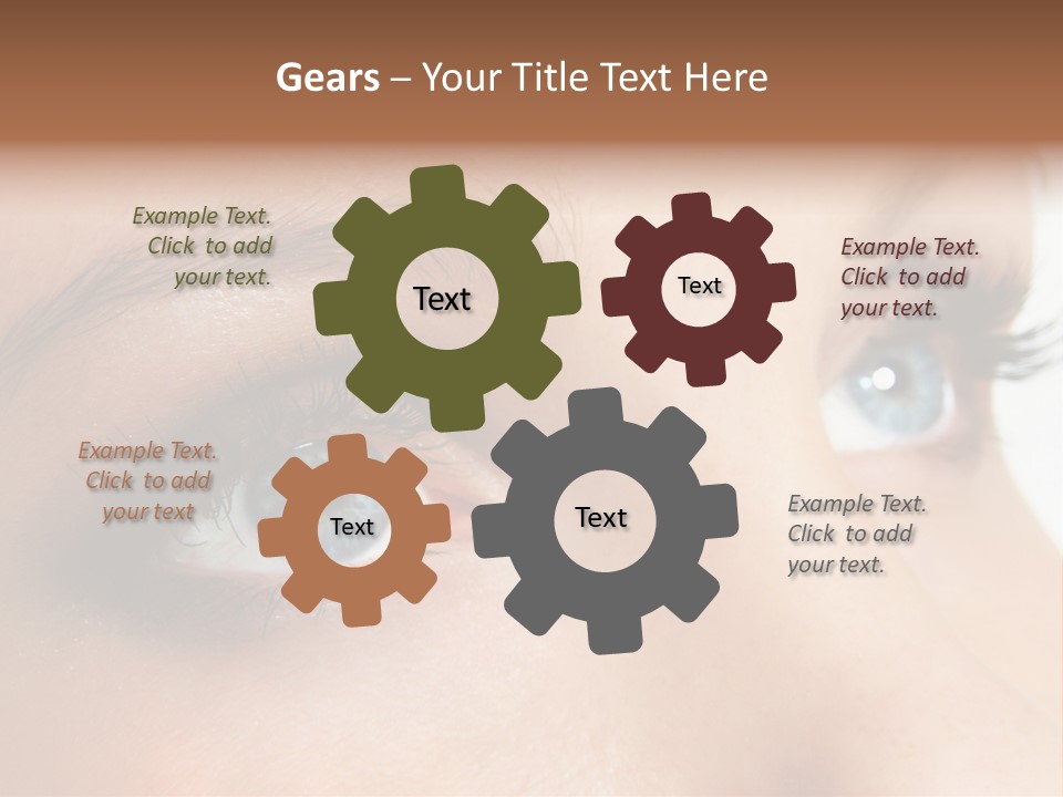 Makeup Portrait Bright PowerPoint Template