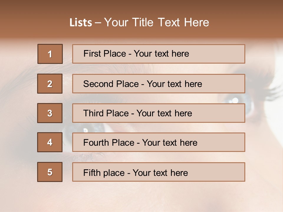 Makeup Portrait Bright PowerPoint Template