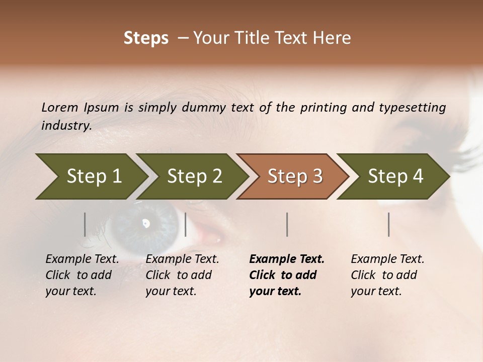 Makeup Portrait Bright PowerPoint Template