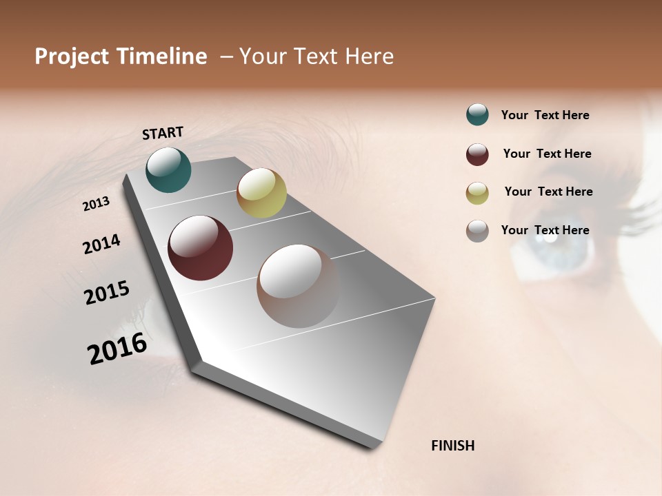 Makeup Portrait Bright PowerPoint Template