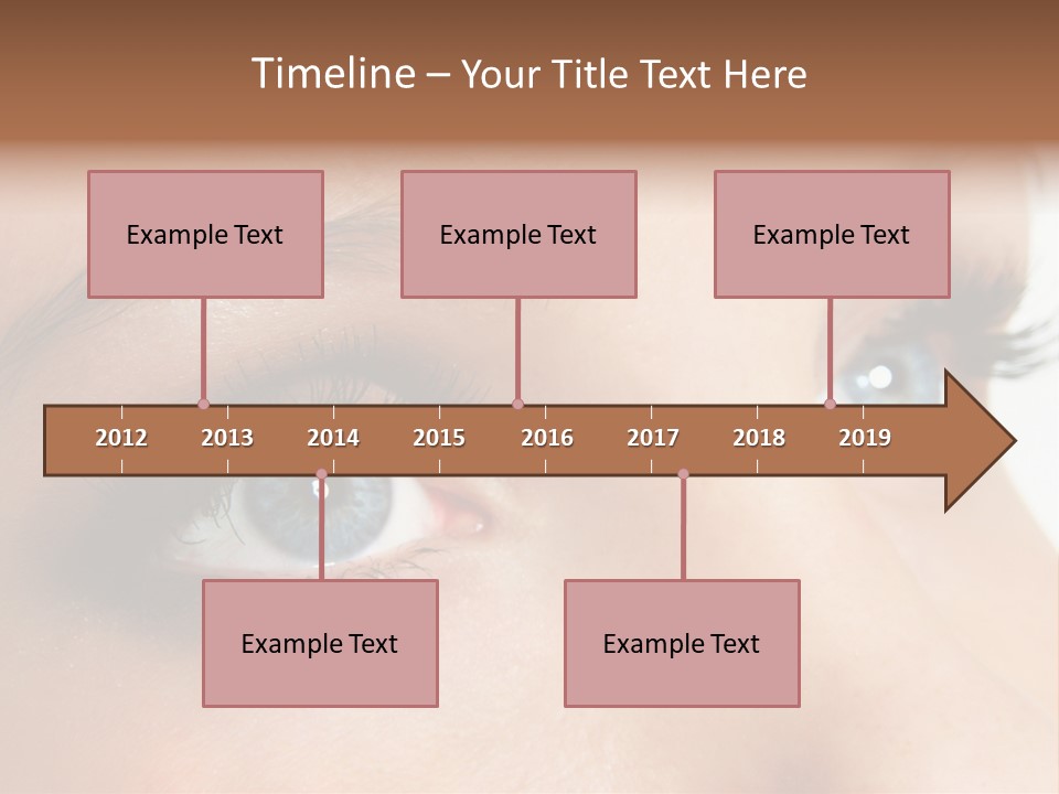 Makeup Portrait Bright PowerPoint Template