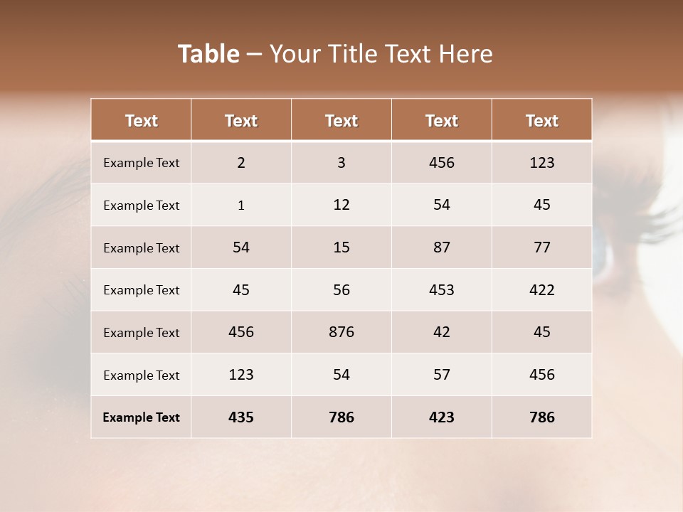 Makeup Portrait Bright PowerPoint Template