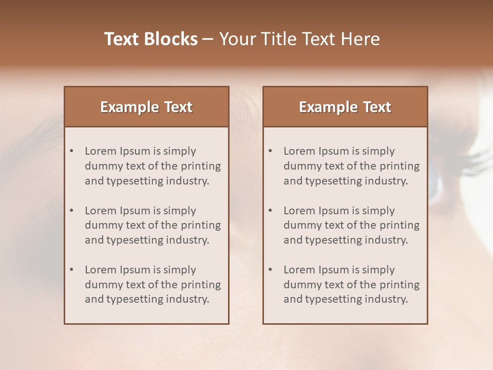 Makeup Portrait Bright PowerPoint Template