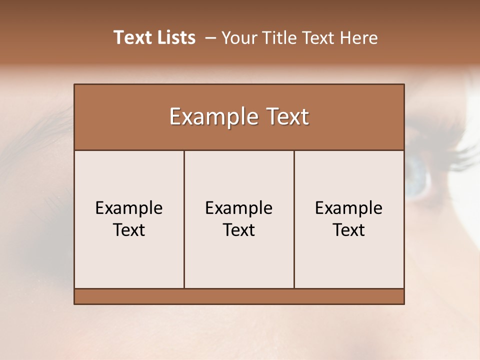 Makeup Portrait Bright PowerPoint Template
