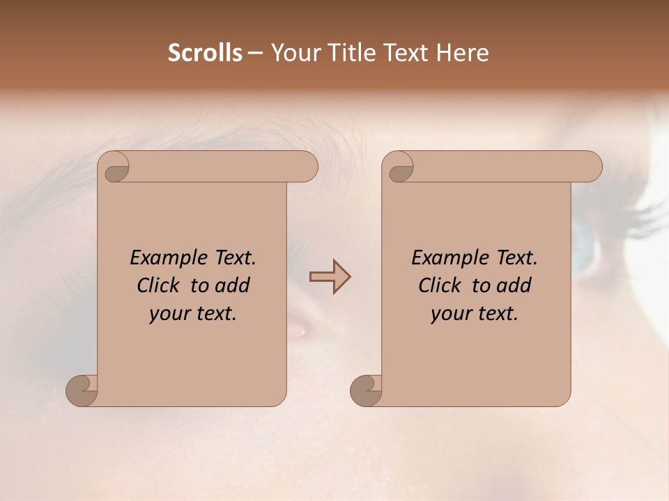 Makeup Portrait Bright PowerPoint Template