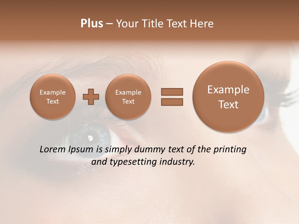 Makeup Portrait Bright PowerPoint Template