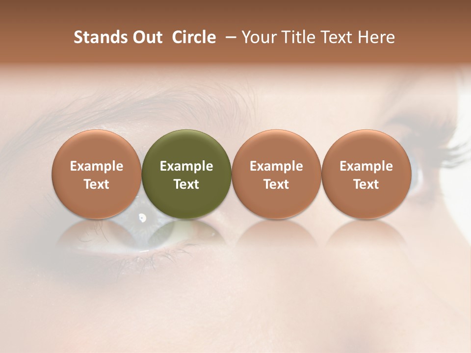 Makeup Portrait Bright PowerPoint Template