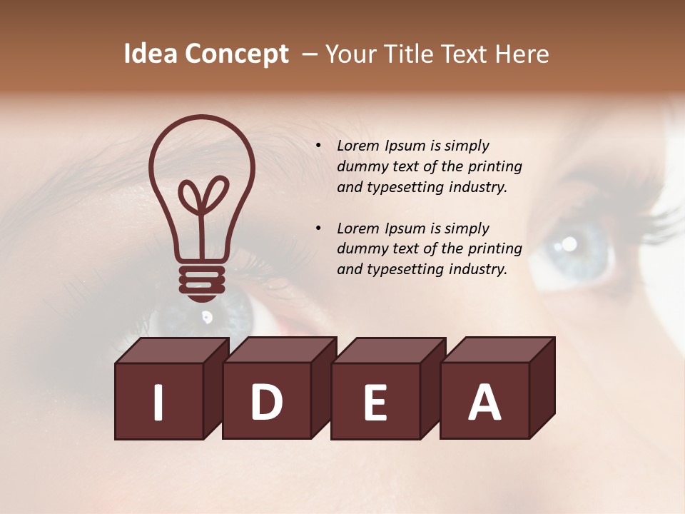 Makeup Portrait Bright PowerPoint Template