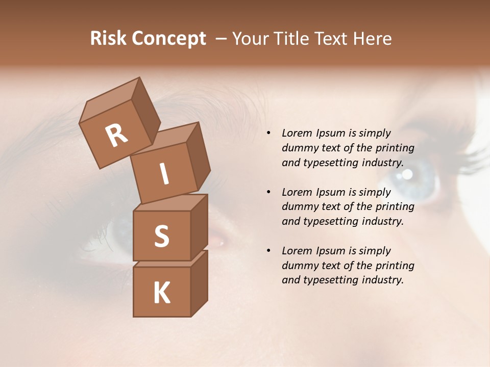 Makeup Portrait Bright PowerPoint Template