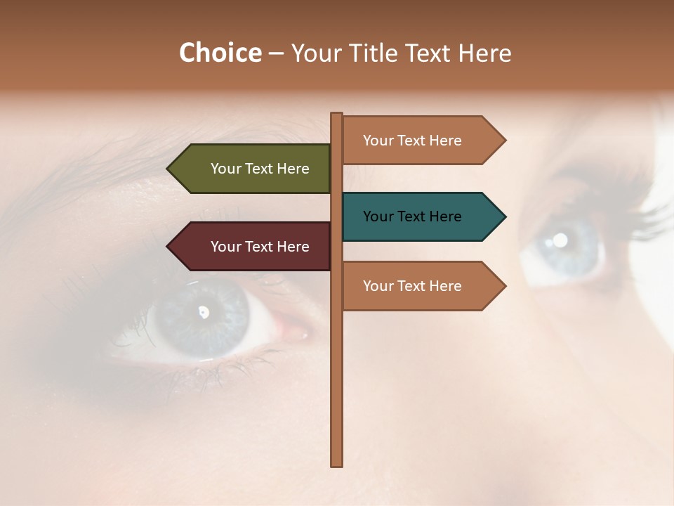 Makeup Portrait Bright PowerPoint Template