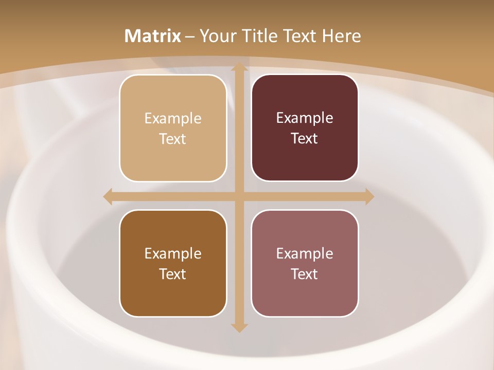 Creamy Chocolate Food PowerPoint Template