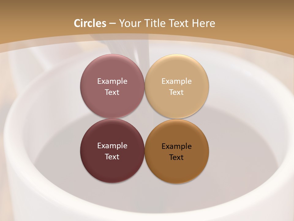 Creamy Chocolate Food PowerPoint Template