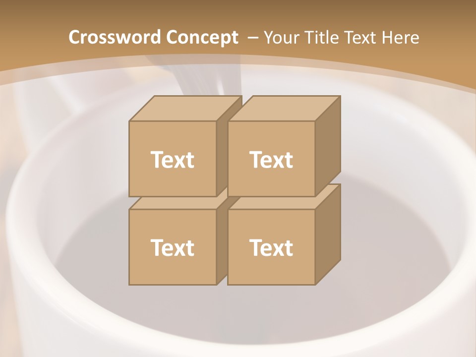 Creamy Chocolate Food PowerPoint Template