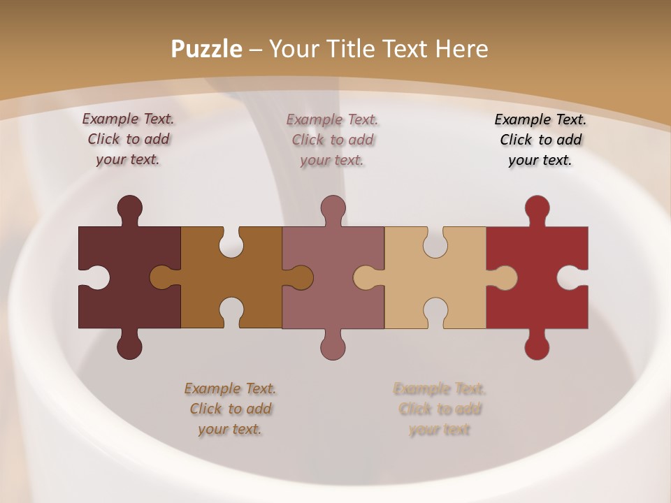 Creamy Chocolate Food PowerPoint Template