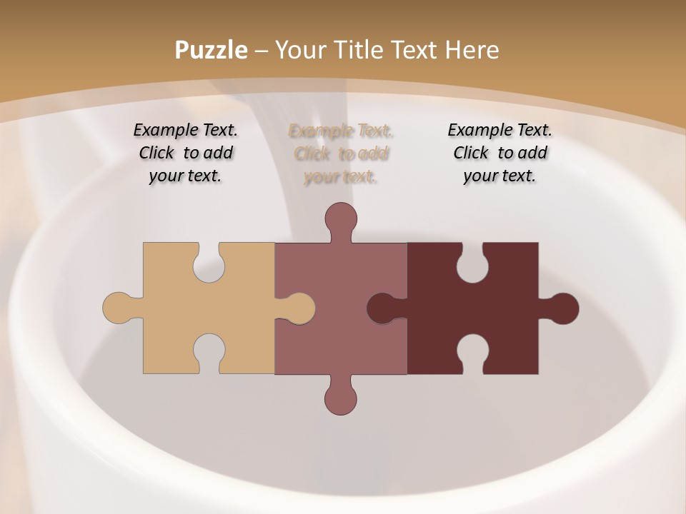 Creamy Chocolate Food PowerPoint Template