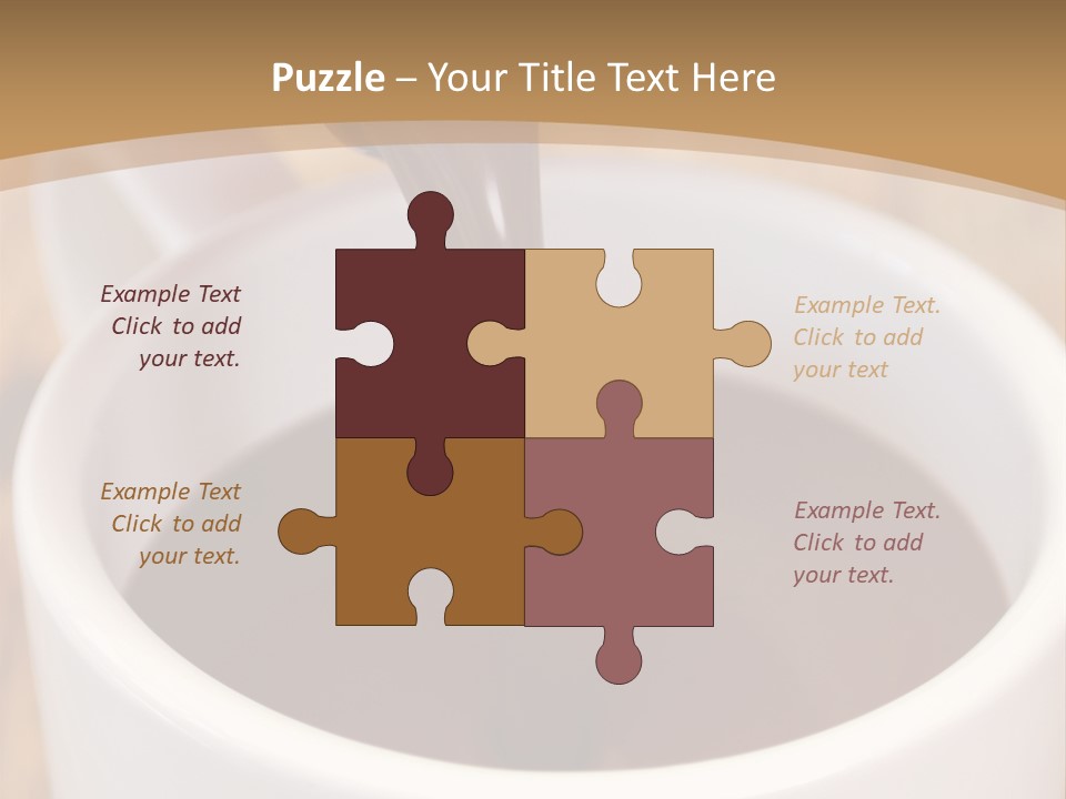 Creamy Chocolate Food PowerPoint Template