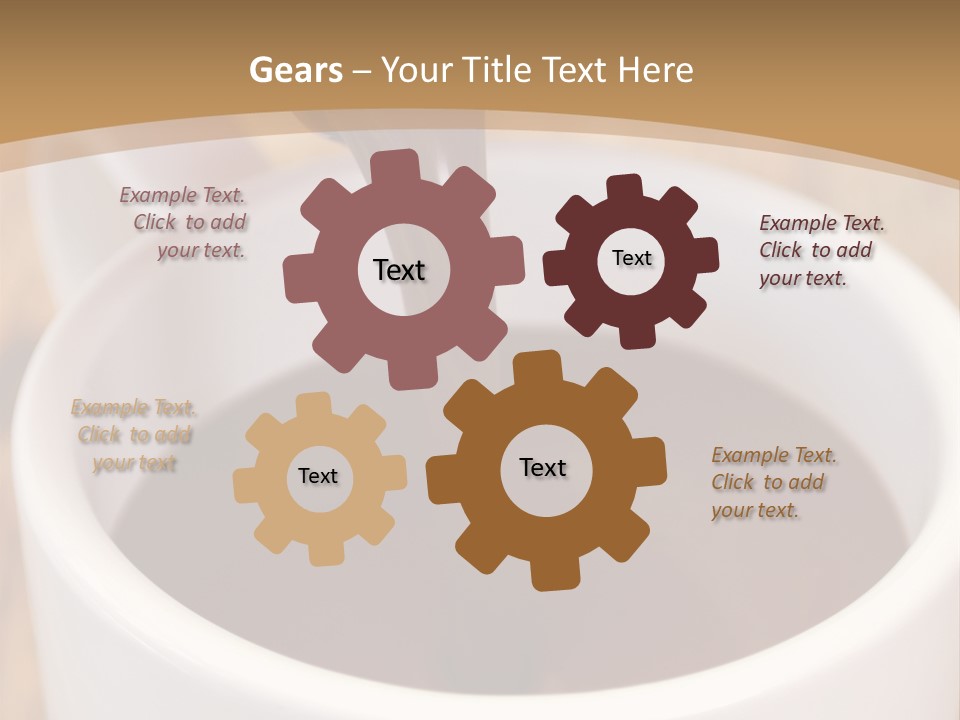 Creamy Chocolate Food PowerPoint Template