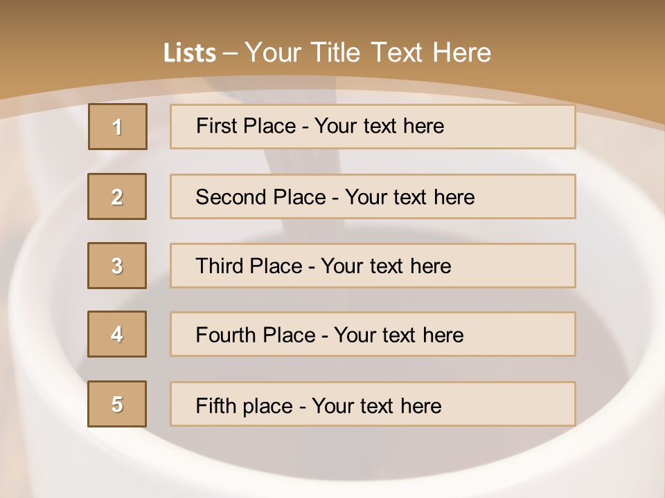 Creamy Chocolate Food PowerPoint Template