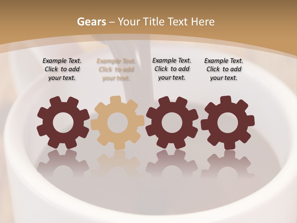 Creamy Chocolate Food PowerPoint Template