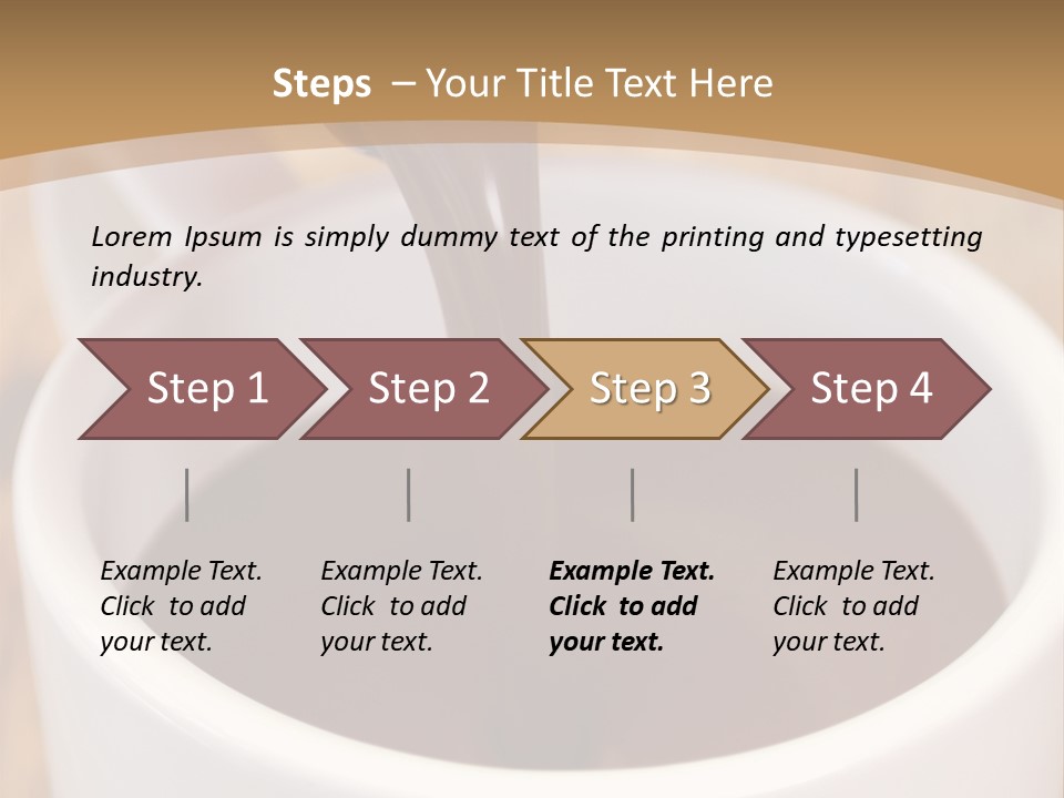 Creamy Chocolate Food PowerPoint Template