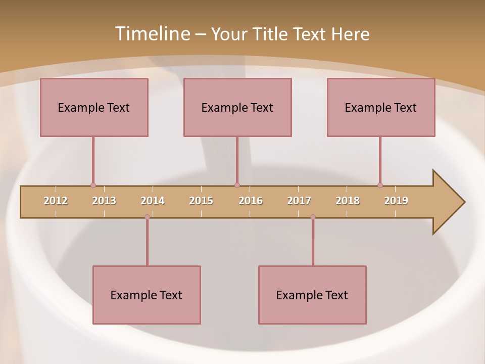 Creamy Chocolate Food PowerPoint Template