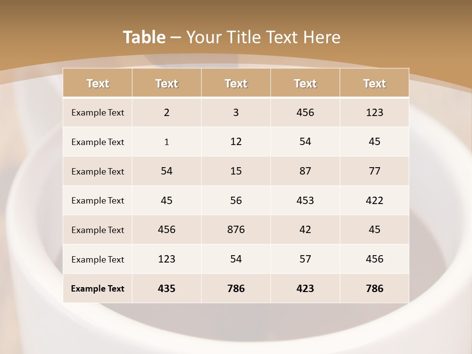 Creamy Chocolate Food PowerPoint Template