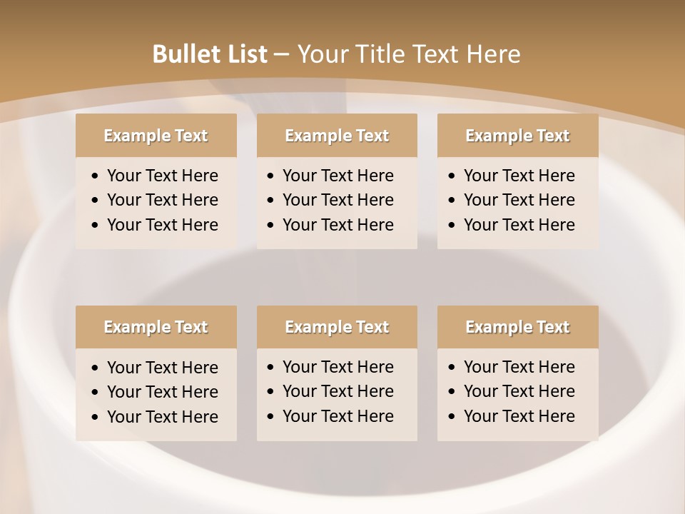 Creamy Chocolate Food PowerPoint Template