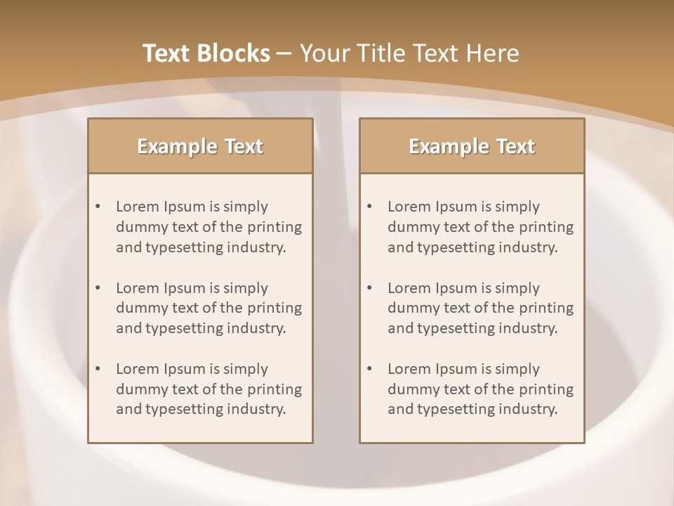 Creamy Chocolate Food PowerPoint Template