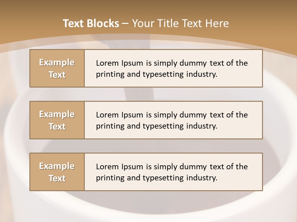 Creamy Chocolate Food PowerPoint Template