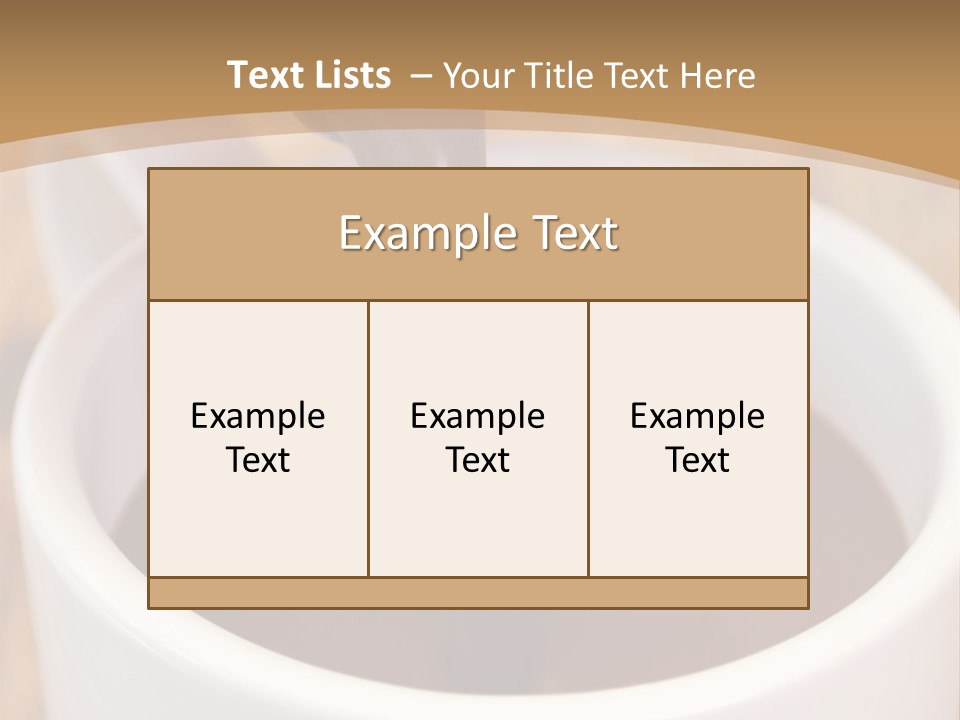 Creamy Chocolate Food PowerPoint Template