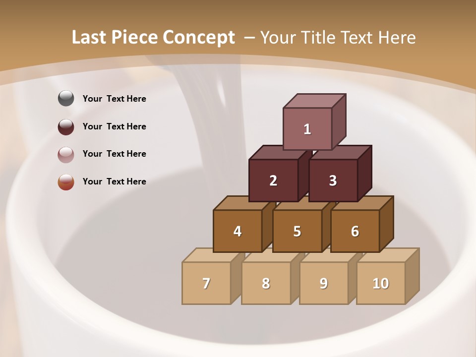 Creamy Chocolate Food PowerPoint Template