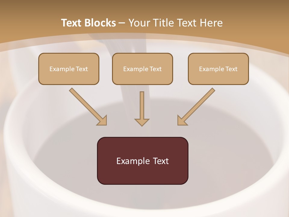 Creamy Chocolate Food PowerPoint Template