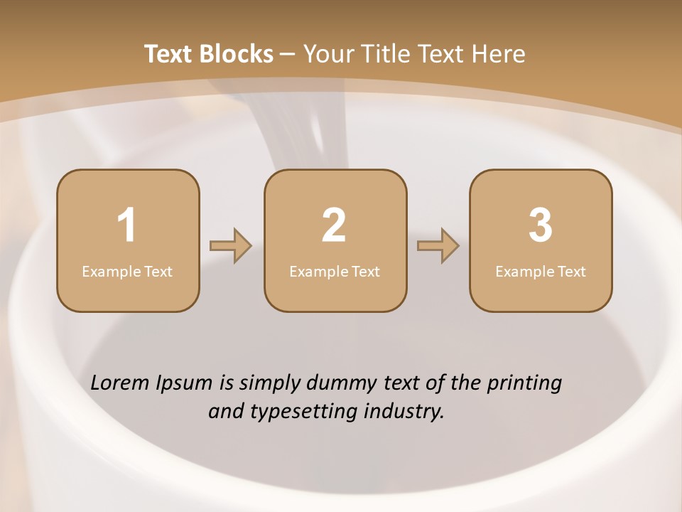Creamy Chocolate Food PowerPoint Template