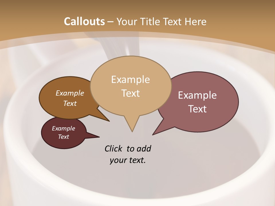 Creamy Chocolate Food PowerPoint Template