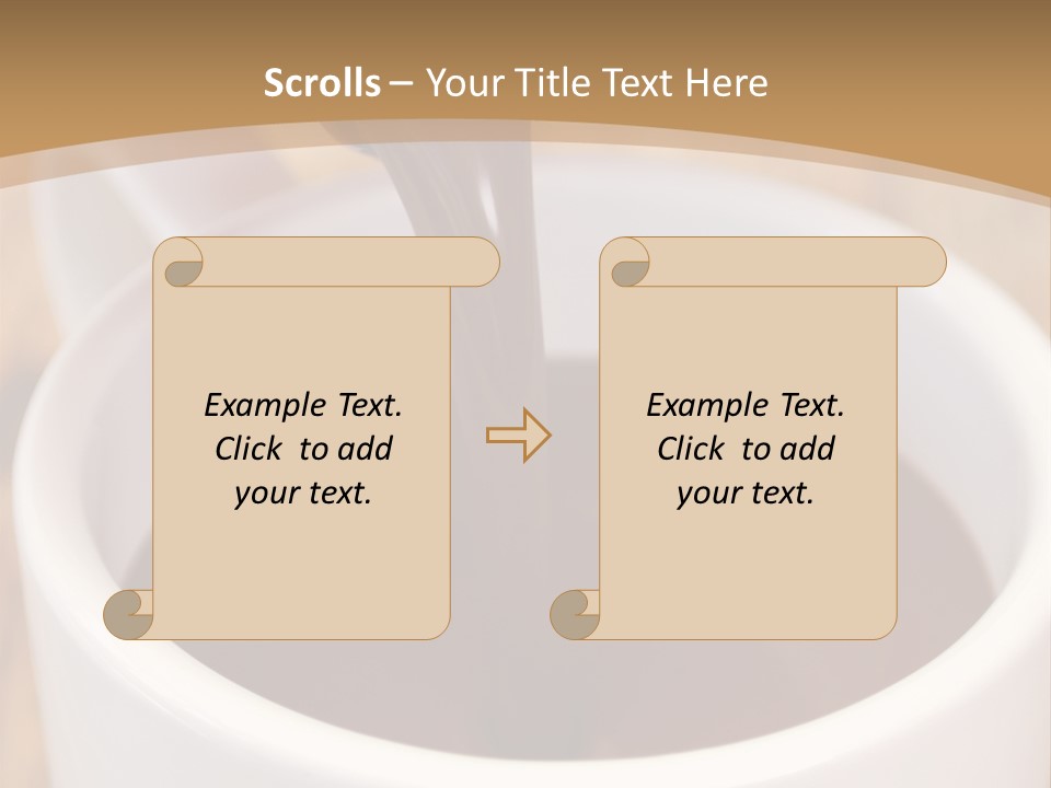 Creamy Chocolate Food PowerPoint Template