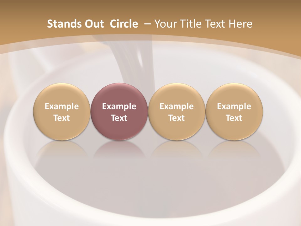 Creamy Chocolate Food PowerPoint Template