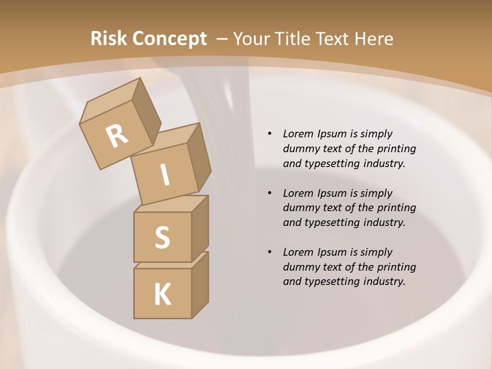 Creamy Chocolate Food PowerPoint Template