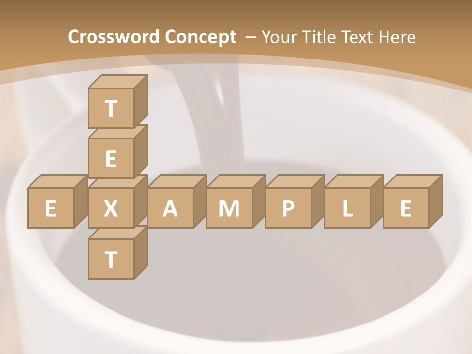 Creamy Chocolate Food PowerPoint Template