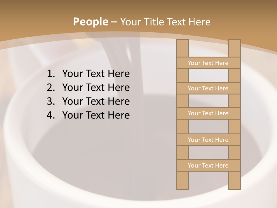 Creamy Chocolate Food PowerPoint Template