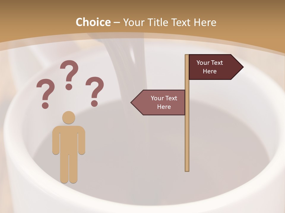 Creamy Chocolate Food PowerPoint Template