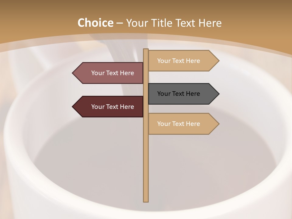 Creamy Chocolate Food PowerPoint Template