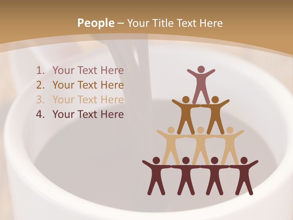 Creamy Chocolate Food PowerPoint Template