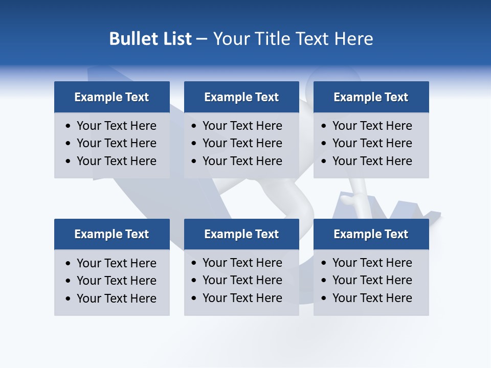 A Person Is Climbing Up A Blue Arrow PowerPoint Template