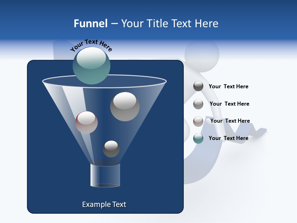A Person Is Climbing Up A Blue Arrow PowerPoint Template