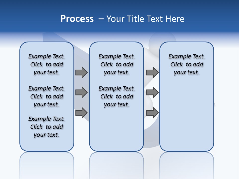 A Person Is Climbing Up A Blue Arrow PowerPoint Template